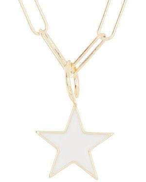 Adornia 14k Over Silver Star Necklace - White