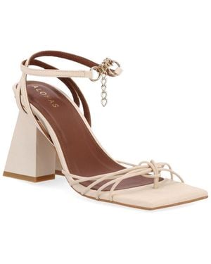 Alohas Cactus Leather Sandal - White