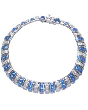Genevive Jewelry Cz Bracelet - Blue