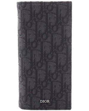 Dior Oblique Jacquard Bifold Wallet (authentic Pre-loved) - Gray