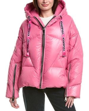 Khrisjoy Khris Iconic Shiny Puffer Jacket - Pink