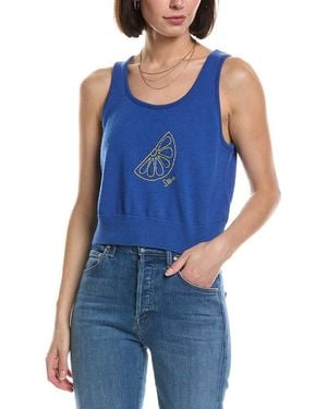 Mother The Relaxed Wool Tank - Blue