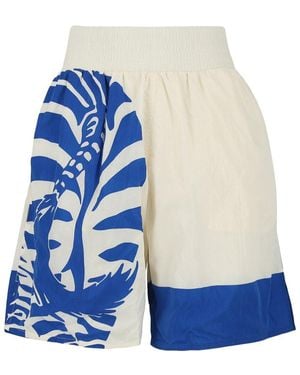 Bottega Veneta Tropical Print Short - Blue