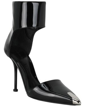 McQueen Punk Leather Pump - Black