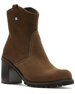 La Canadienne Bessie Waterproof Suede Bootie - Brown