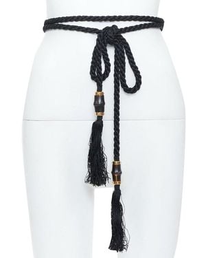 Gucci 2011 Runway Braided Cord Rope Bamboo Tassel Self-Wrap Accessory Belt (Authentic Pre-Loved) - Multicolor