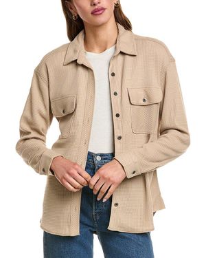 Beach Lunch Lounge Double Faced Cropped Knit Jacket - Natural