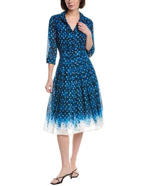 Samantha Sung Audrey Shirtdress - Blue