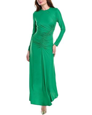 Rene Ruiz Gathered Jersey Gown - Green