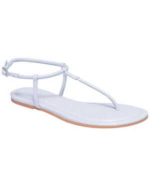 Bernardo Hercu Leather Flat Sandal - White