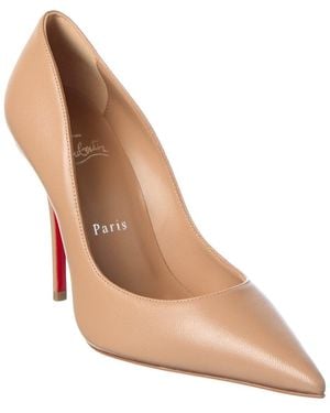 Christian Louboutin Miss Z 100 Leather Pump - Natural