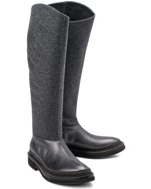 Brunello Cucinelli Leather Boot - Black