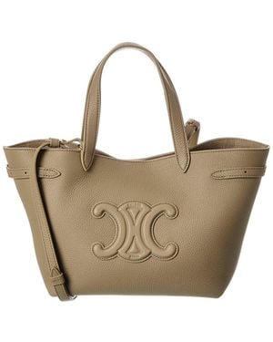 Celine Cabas Anais Mini Leather Tote - Brown