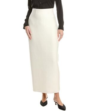 Adam Lippes Perry Wool & Silk-Blend Skirt - White