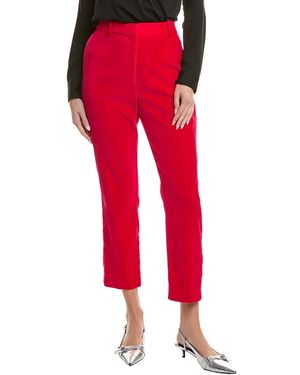 Reiss Rosa - Pink Velvet Tapered Suit Trousers, Us 0 Regular