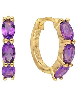 TIRAMISU 14k Over Silver 0.95 Ct. Tw. Amethyst Earrings - Blue