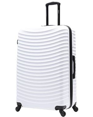 DUKAP Adly Lightweight Hardside Spinner Suitcase - White