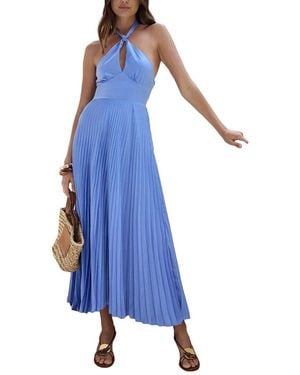 DELI S Solid Maxi Dress - Blue