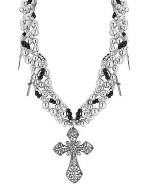 Chloe and Madison Jewellery Plated Necklace - Metallic