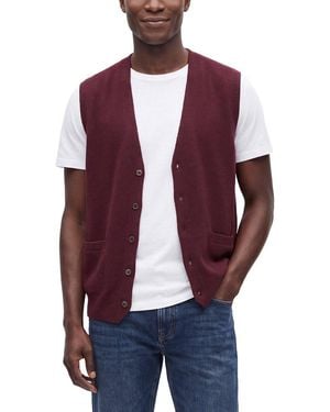 N.Peal Cashmere Chelsea Cashmere Waistcoat - Purple
