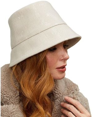 Eugenia Kim Sequin Plaid Bucket Hat - Brown