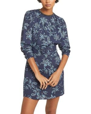 Reiss Melody Floral Print Mini Dress - Blue
