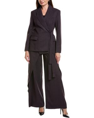 BGL 2pc Wool Blazer & Pant Set - Blue