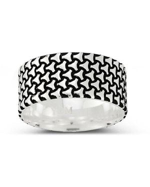 YIELD OF MEN Yield Of Silver Ring - Black