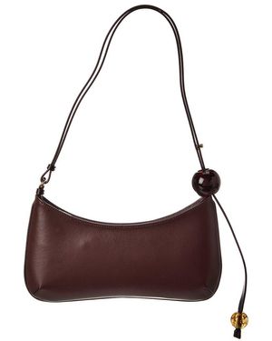 Jacquemus Bisou Perle Leather Hobo Bag - Brown