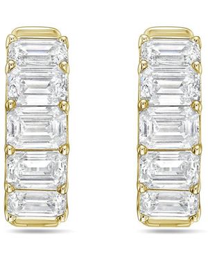 Diana M. Jewels Diana M. 14K 3.00 Ct. Tw. Lab-Grown Diamond Huggie Earrings - Metallic