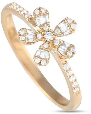 Diamond Select Cuts 14k 0.20 Ct. Tw. Diamond Flower Ring - White
