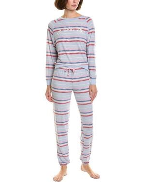 Honeydew Intimates 2Pc Star Seeker Brushed Jersey Lounge Set - Blue