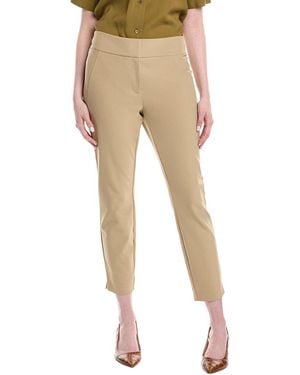 Lafayette 148 New York Greenwich Side Slit Pant - Natural