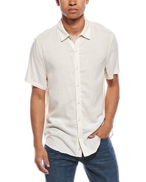 Onia Standard Linen-Blend Shirt - White
