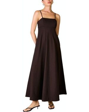 Line & Dot Hansen Fit & Flare Dress - Black