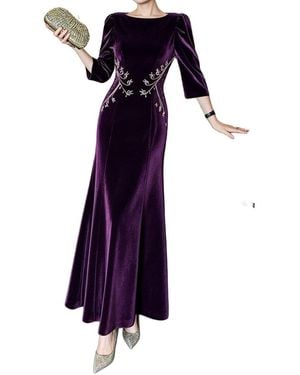 BRC By BURRYCO Embellished Maxi Dress - Purple