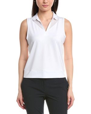 Callaway Apparel Mesh Inserts Top - White