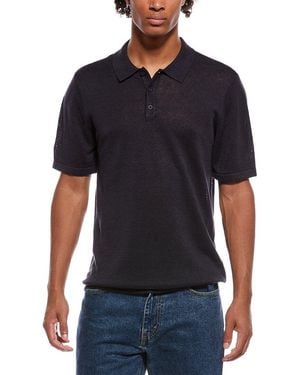 Onia Linen Polo Jumper - Black