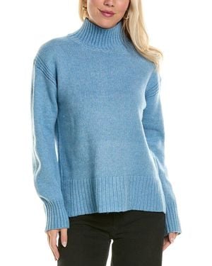 Joseph A Ribbed Turtleneck Jumper - Blue