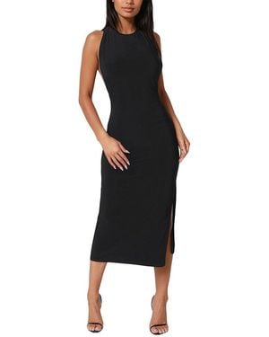 Bebe High Neck Cowl Maxi Dress - Black