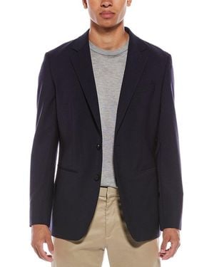 Reiss Hope Wool-Blend Notch Travel Jacket - Blue