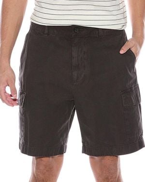 Vince Garment Dye Twill Cargo Short - Black