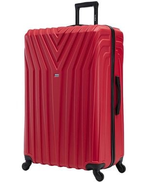 InUSA Vasty Lightweight Hardside Spinner Suitcase - Red