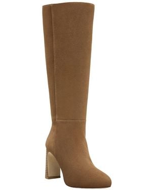 Stuart Weitzman Babette Platform Zip Suede Boot - Brown