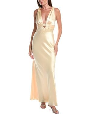 Issue New York Sleeveless Solid Maxi Dress - Natural