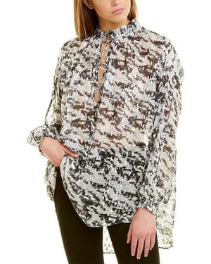 IRO Sella Silk-Blend Top - Black