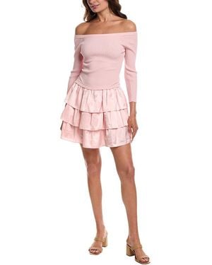 Bebe Tiered Dress - Pink