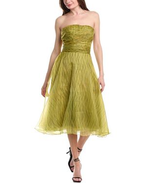 Rene Ruiz Stripe Midi Dress - Green