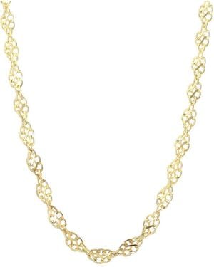 Italian Silver Necklace - Metallic