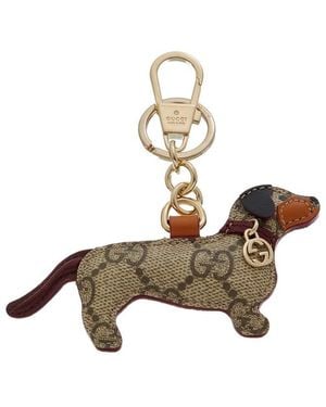 Gucci Dog-Shaped Bag Charm - Metallic
